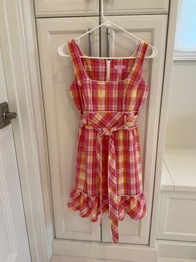 Beautiful Pink Plaid Dress